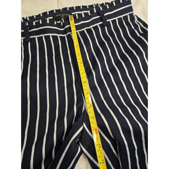Boho Banana Republic Pants Womens 12 Striped Crop Wide Leg Jumpsuit Retro - Picture 6 of 11